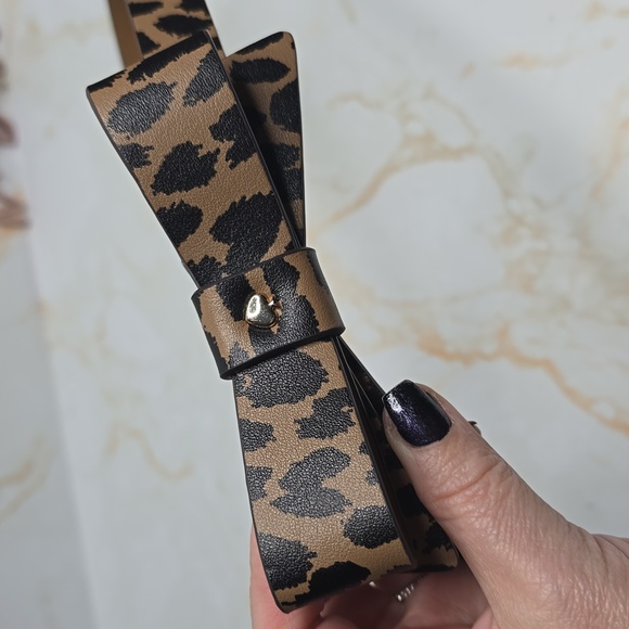 Kate Spade Leopard Print Bow Belt Size M main image 8
